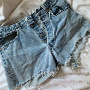 Levi cutoff shorts